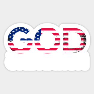 God one nation Sticker